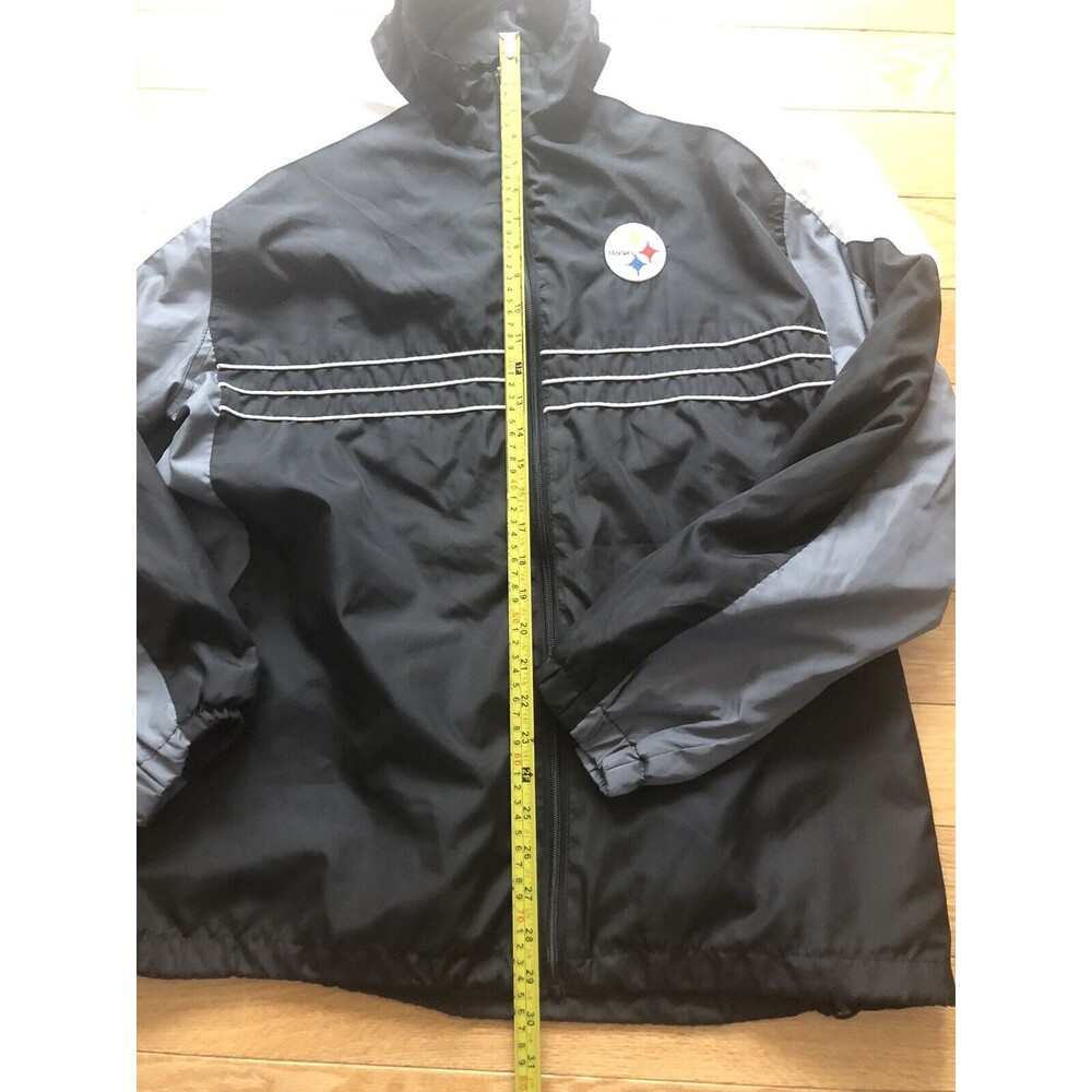 Men's Pittsburgh Steelers NFL Team‎ Gear SI Zippered Windbreaker Size XL Reebok - Picture 5 of 8